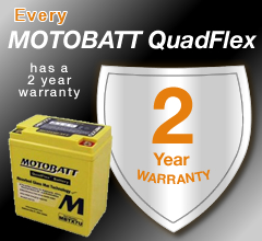 Every Moto Batt Battery Has A 2 Year Warranty